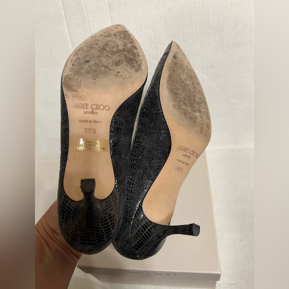JIMMY CHOO Embossed Lizard Pumps - Picture 8 of 16